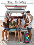 Karaoke Machine for Adults, Portable Bluetooth Speaker with 2 Wireless Microphones, PA System with Disco Lights for Big Party, Outdoor, Supports USB/TF/REC/FM/AUX, Ideal Gifts for Family, Music Lover by TinyTreasures Baby Boutique