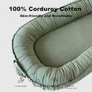 Infant Lounger, Baby Nest Cover for Baby Girls & Boys, Newborn Essentials for Baby 0-18+ Months, 100% Cotton Breathable (Sage Green, Corduroy) by TinyTreasures Baby Boutique