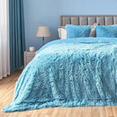 GONAAP Fuzzy Faux Fur Throw Blanket Queen Size Sky Blue Super Soft Cozy Plush Fuzzy Shaggy Blanket for Couch Sofa Bed (Sky Blue, Queen(90"x90")) by CozyNest Decor