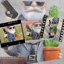 Gnome Decoration for Garden & Home - Professional Hitman Look Statue, Léon Inspired 8.7 Inch Resin Decor, Unique Outdoor Gift for Women/Men by CozyNest Decor