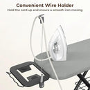 Yaheetech Ironing Board, Compact Iron Board with Cord Holder, Steam Iron Rest and Bottom Storage Tray, 9 Adjustable Heights & 3 Layer Cover, Folding Heavy Duty Ironing Board 52X14, Gray by CozyNest Decor