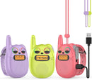 Qniglo Walkie Talkies for Kids Rechargeable 3 Pack, Christmas Birthday Gifts for Girls Age 3-12, Kid Walkie Talkie with FM Radio, Outdoor Camping Games, Spy Toys for 4 6 7 8 9 Year Old Boys Toddler by TinyTreasures Baby Boutique
