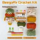 Beegofly Crochet Kits, Crochet Monsters Kit for Experienced Adults and Kids,with Step-by-Step Video Tutorials,Airpods Storage Bag,Handmade Gift,Original Sausage Mouth Monster Egg Bags (Orange) by TinyTreasures Baby Boutique