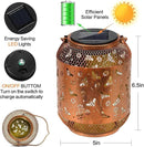 Solar Lanterns Outdoor Waterproof Bee Garden Decor Birthday Gifts for Women Mom Grandma Hanging Solar Lights Metal Lantern Decoration Outside for Yard, Patio, Backyard, Porch by GreenHaven Gardens