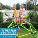 Eezy Peezy Monkey Bars Climbing Tower - Active Outdoor Fun for Kids Ages 3 to 8 Years Old, Green by TinyTreasures Baby Boutique