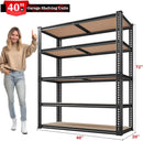 REIBII 2500LBS Garage Shelving Heavy Duty 72''H Storage Shelves 40" W Heavy Duty 5 Tier Metal Shelves Adjustable Pantry Shelf for Closet Pantry Basement Kitchen Warehouse 72" H x 40" W x 20" D, 2 Pack by GreenHaven Gardens