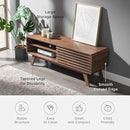 mopio Ensley TV Stand, Mid Century Modern for 55/60/65 inch TV, Farmhouse TV Stand, Entertainment Center with Storage, TV and Media Consol for Living Room (Walnut, 46") by CozyNest Decor