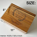 Happy Retirement Box for Memories - Never Underestimate the Difference You Made Retirement Gift for Teacher, Engraved Keepsake Box, A Truly Great Teacher Farewell Gift, Memory Chest, 11 x 8 x 4.75 in by TinyTreasures Baby Boutique