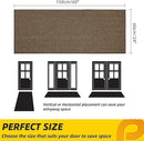 JSEI Dirt Trapper Door Mat 24"x60" Non-Slip Washable Entrance Mat, Dog Doormats, Absorbent & Fade-Resistant Floor Mats, Low Profile Welcome Mats for Entryway, Front Door, and Inside Entrance, Brown by CozyNest Decor
