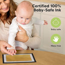 1-Pack Inkless Baby Hand and Footprint Kit - Mess Free Ink Pad for Newborn Keepsake, Dog Nose & Paw Print Kit, Clean Touch Ink Pad for Baby Hand & Footprints, Ideal New Mom Gifts (Gold, Jumbo) by TinyTreasures Baby Boutique