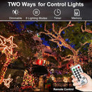 KNONEW 403ft 1000 LED String Lights Outdoor Christmas Lights 8 Modes & Timer Fairy Light Plug in Waterproof LED String Lights for Xmas Yard Tree Wedding Decorations (Red and Warm White) by GreenHaven Gardens