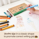 Honeysticks Jumbo Crayons (16 Pack) - Non Toxic Crayons - 100% Pure Beeswax and Food Grade Colors - 16 Bright Colors - Large, Easy to Hold and Use - Preschool Art Supplies for Toddlers/Kids 3-5, 4-8 by TinyTreasures Baby Boutique