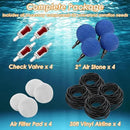 Pond Aerator Pump Pond Aeration Kit with Check Valves Air Stones Airline Tubing, All-in-1 Pond Deicer Pond Air Pumps for Outdoor Ponds up to 2000 Gallon by GreenHaven Gardens
