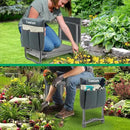 TomCare Garden Kneeler and Seat 10.64” Wider Larger Soft Kneeling Pad Garden Bench with 2 Large Tool Pouches Heavy Duty Garden Stool Foldable Tools Gardening Gifts for Women Men Gardeners,Grey by GreenHaven Gardens