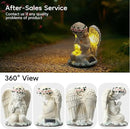 Solar Angel Prayer Statue, Memory Guardian Garden Decor with Warm Light - Religious Outdoor Decor, Auto On/Off LED Light, Memorial Gift for Cemetery, Patio & Gravesite by CozyNest Decor