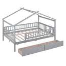 House Bed With 2 Drawers
