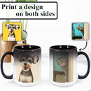 Personalized Coffee Mug, Custom Drawing Portrait Gift, Funny Customized Coffee Gift for Men & Women, Custom Mugs with Pictures, Black - Color Changing 15oz Father's Day Mug by TinyTreasures Baby Boutique