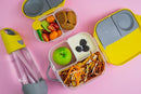 b.box Snack Containers for Kids, Toddler Snack Box Container, Reusable Small Bento Box for Lunch, School & Travel, Leak Proof, BPA free, Dishwasher Safe, Ages 4 months+ (Lemon Sherbet, 12oz capacity) by TinyTreasures Baby Boutique