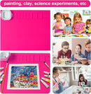 AWOKE Silicone Painting Mat - 20"X16" Silicone Art Mat with 1 Water Cup for Kids - Craft Mat has12 Color Dividers - 2 Paint Dividers (Rose) by TinyTreasures Baby Boutique
