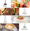 Immersion Blender Handheld Hand Blender - 1100W Non Scratch Stick Blender for Kitchen 12 Speed and Turbo Mode Chopper, Beaker, Whisk and Milk Frother for Milkshake Puree Smoothie Food by TinyTreasures Baby Boutique