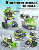 5in1 STEM AI Robot Toys Building Set, 478Pcs APP & Remote Control Engineering Erector Blocks for Kids Age 6-8, Coding Interactive Educational Christmas Birthday Gift for 10-12 Year Boys & Girls by TinyTreasures Baby Boutique