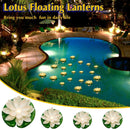Liliful 36 Pcs Diwali Lotus Decoration Floating Lights Lotus Artificial Floating Flowers for Pool with LED Lights Battery Operated for Indian Puja Ganesh chaturthi Diwali(3.94, 5.91 Inch,White) by GreenHaven Gardens