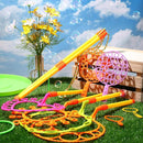 Lenwen 16 Pcs Giant Bubble Wands Kit Big Maker Toy Large Gigantic Bubble Wands with Refill and Tray for Summer School Birthday Outdoor Playtime Fun Activity Party Favors(Assorted) by TinyTreasures Baby Boutique