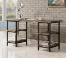 Kemper 59-inch 4-shelf Writing Desk Weathered Brown