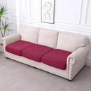 hyha Waterproof Couch Cushion Covers for Pets, Non Slip Sofa Seat Cover for Dogs Washable, Soft Thick Stretch Jacquard Fabric, Sofa Slipcovers with Elastic Bottom (3 Pieces, Wine Red) by CozyNest Decor