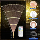 Solar Firework Lights Outdoor, 1000 LED Starburst Light Outdoor with USB Rechargerable, 8 Modes Waterproof Solar Hanging Lights for Gazebo Yard Party Wedding Decorations (Warm White, 1000 LED) by GreenHaven Gardens