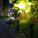 MINI 50X Twin Solar-Powered Cast Aluminium Warm White LED Spotlight 60-100 Lumen Per Light Fixture for Outdoor Garden Yard Landscape Downlight by CozyNest Decor