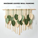 Macrame Wall Hanging Boho Wall Tapestry Handmade Woven Leaf Wall Decor Crochet Wall Art for Home Office Apartment(39.4" W x 31.5" L) by CozyNest Decor