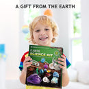 Japace Earth Science Kits for Kids Age 4-6-8-12-14, Birthstone Gemstone Dig Kit, Geology Kit with Break Your Own Geodes, Crystal Growing Experiment, Rock Mining Kit Birthday Gifts Toys for Boys Girls by TinyTreasures Baby Boutique