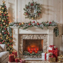 Homemory Red Glass Flameless Candles, Battery Operated LED Pillar Candles with Remote Control and Timer, Radiance Candles, Real Wax, Set of 3,D3 xH4 5" 6"