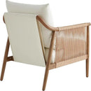 CHITA Braid Armchair, Modern Accent Chair for Living Room, Cream by CozyNest Decor