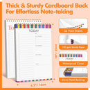 2 To Do List Notepads, Daily Planner Notebook with Tear-off Design, Undated Writing Organizer for Daily Tasks and Goal, Coiled Task Track Checklist Productivity Pad for Office, Classroom, Home, School by TinyTreasures Baby Boutique