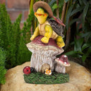 Turtle Figurine Garden Decor, Solar Turtle Outdoor Statue, Funny Turtle Gift Sculpture Decoration for Home Patio Yard Lawn Porch Ornament by GreenHaven Gardens