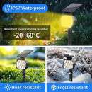 Solar Spot Lights Outdoor, [8 Pack/50LED] Solar Lights Outdoor Waterproof IP67, Dusk-to-Dawn 3 Lighting Modes Adjustable Landscape Spotlight for Garden, Yard, Pathway by GreenHaven Gardens