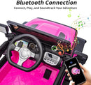 24V Kids Ride on Toy, Kids Electric Vehicles Car Ride on Car Truck for Toddlers with Remote Control, 2x200W Motor - Pink by TinyTreasures Baby Boutique