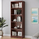 Bookshelf, Open Modern Bookshelf, 5 Shelf Bookcase with Freestanding Display Storage, Wooden Book Shelf for Bedroom, Living Room, Dinning Room, Office,Brown by CozyNest Decor
