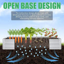 SnugNiture Galvanized Raised Garden Bed 8x4x1FT Outdoor Large Metal Planter Box Steel Kit for Planting Vegetables, Flowers by GreenHaven Gardens