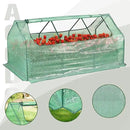 Aoodor 6 x 3 x 1 ft Raised Garden Bed with Mini Greenhouse Kit, Metal Planter Box with 2 Roll-Up Zipper Doors for Vegetables, Herbs, and Flowers by GreenHaven Gardens