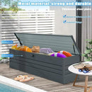 260 Gallon Outdoor Storage Box Waterproof, Extra Large Metal Deck Box and Patio Cushion Box for Storing Gardening Tools, Pool Supplies by GreenHaven Gardens