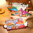 TUMAMA TK 2PCS Baby Books 0-6 Months, Soft Cloth Books for Babies Infants Toddler, Touch and Feel Crinkle Cloth Books 6 to 12 Months, Early Development Interactive Toys Gifts for Boys Girls by TinyTreasures Baby Boutique