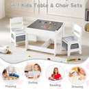 Kids Table and Chair Set, 3 in 1 Wooden Activity Table with Detachable Tabletop, Toddler Table and Chair Set with Storage Drawer, Kids Play Table for Children Art, Craft, Eating, Learning by CozyNest Decor