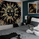 Lunerfex Hippie Sun and Moon Tapestry Bohemian Tapestry Aesthetic Cute Tapestries for Bedroom and Living Room Decor Sun 60×80 Inches by CozyNest Decor