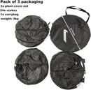 Porayhut Pop up Sunshade Cloth Pack of 3,Easy Open Crop Shade Net 36''*36''*39''UV Resisitant Plant 80% Sunblock Net for Mini Flower Pot with Stakes by GreenHaven Gardens