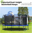 Zupapa 1800LBS Weight Capacity 2025 Double Frames Trampoline with No-Gap Design Curved Poles 16 15 14 12FT Trampolines for Kids with Enclosure Net Outdoor Trampolin for Children Adults Family by TinyTreasures Baby Boutique