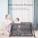 Pamo Babe Travel Crib - Lightweight Baby Playpen with Bassinet, Portable Mini Playard by TinyTreasures Baby Boutique