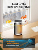Dreo Space Heater, Portable Electric Heaters for Indoor Use with Thermostat, 1-12H Timer, Eco and Fan Mode, 1500W PTC Ceramic Safety Heat for Office Bedroom Home, With Remote, Silver by CozyNest Decor